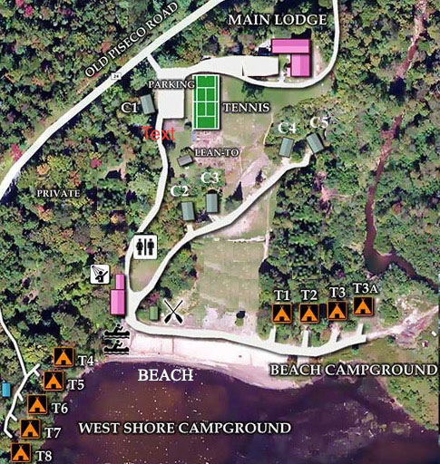 Property Map of Irondequoit Inn, Campsites and Cabins