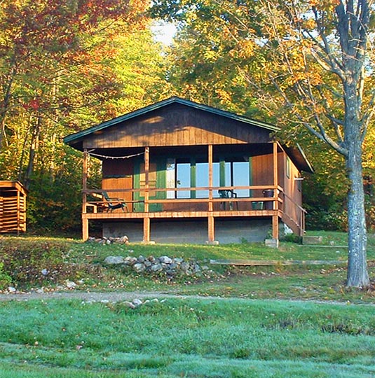Cabins with lake views