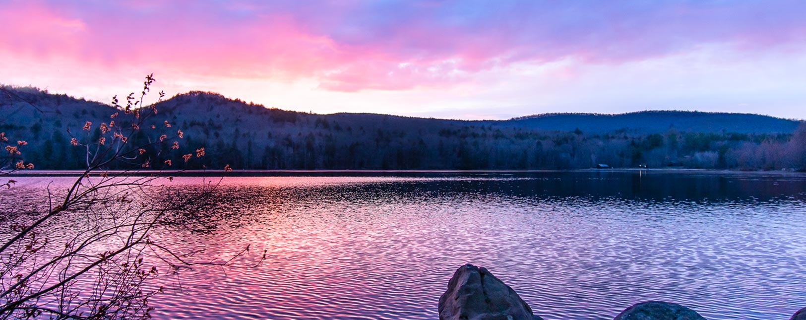 Sunrise over Piseco Lake